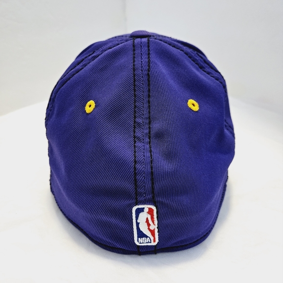 Adidas Los Angeles Lakers NBA Acrylic Team Logo Hat/Cap Size L/XL Purple/Yellow - Picture 6 of 12